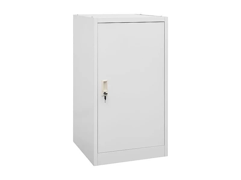 Armoire à selles Gris clair 53x53x105 Acier