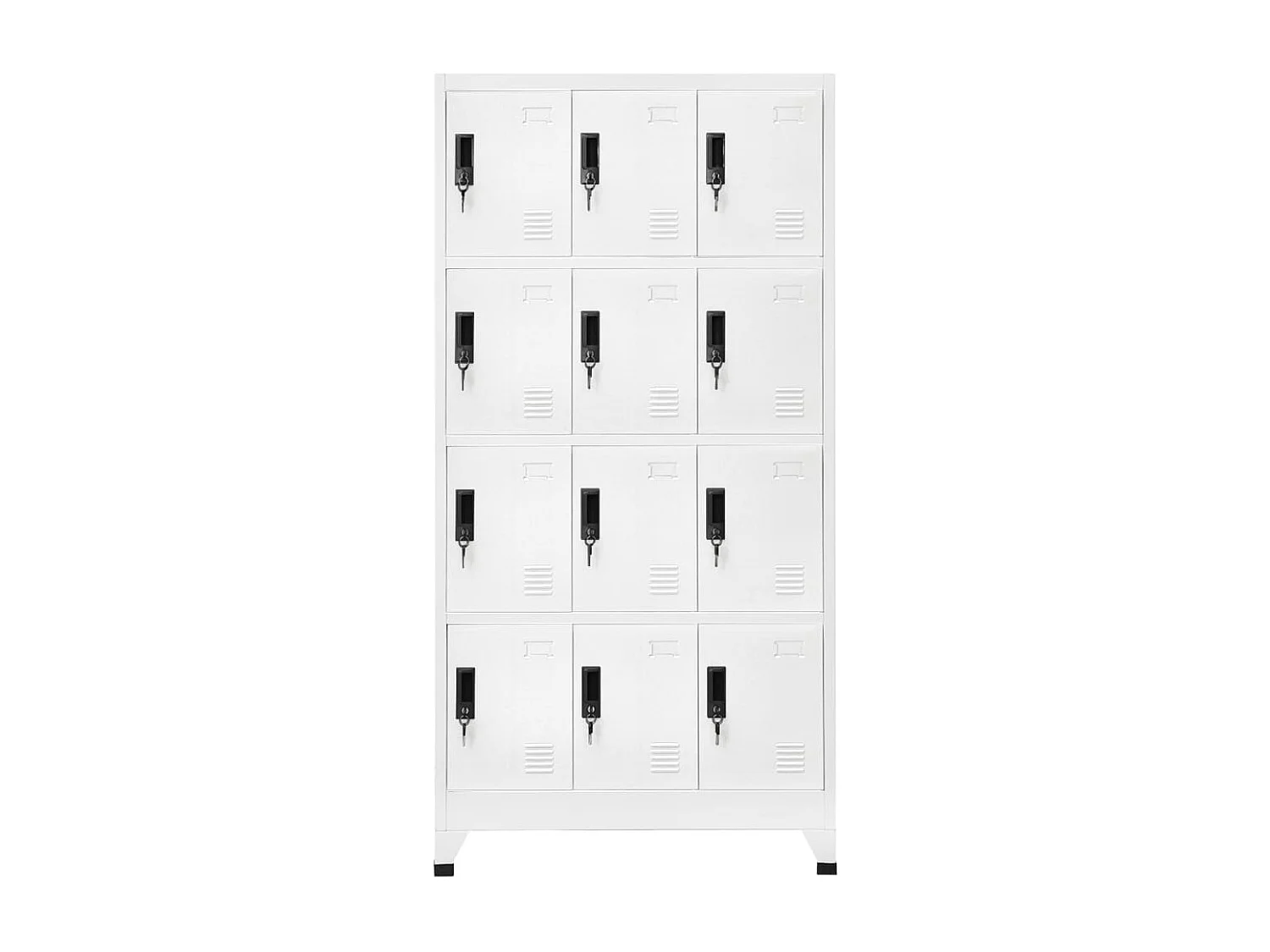 Armoire à casiers Blanc 90x45x180 Acier