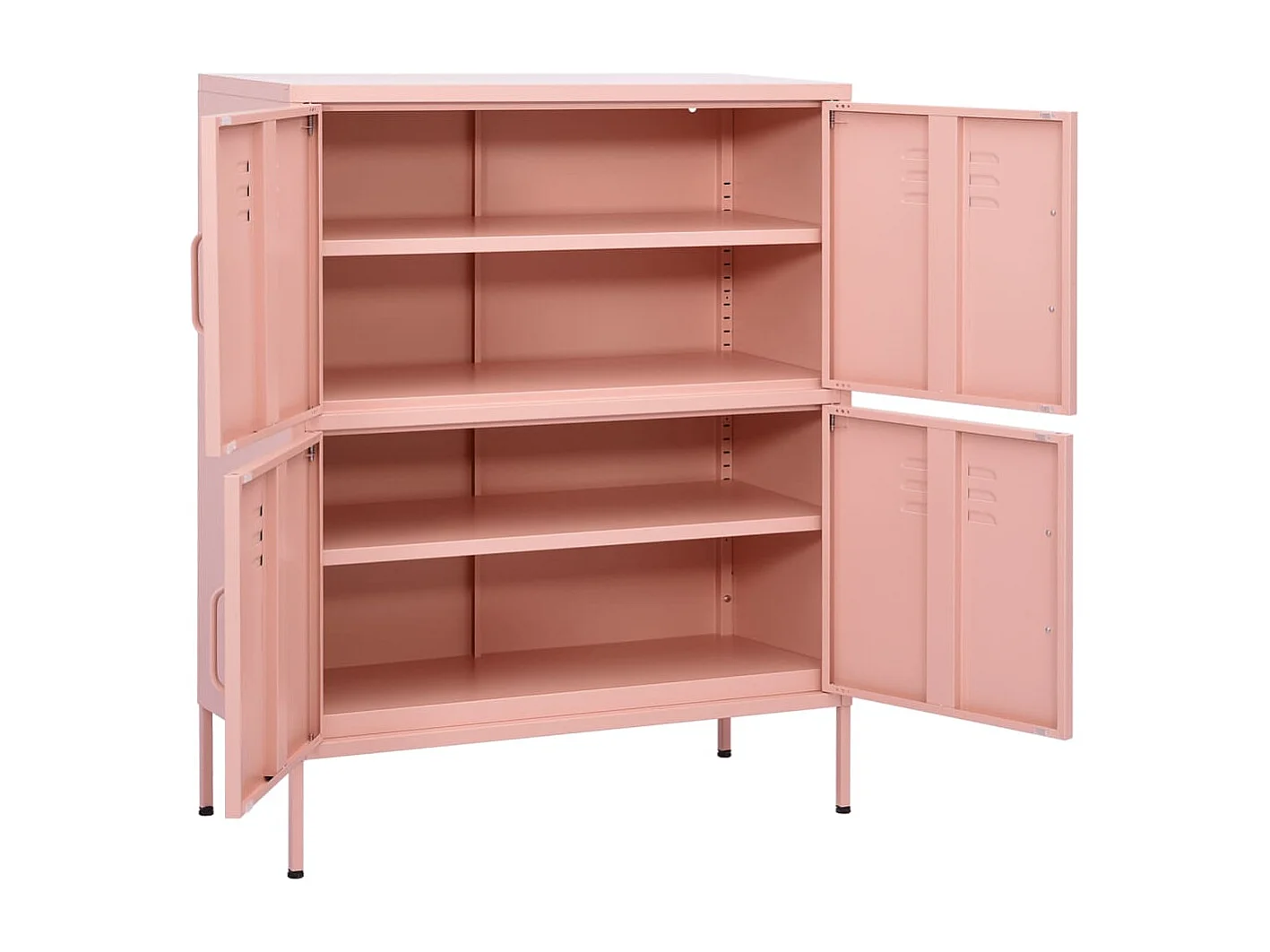 Armoire de rangement Rose 80x35x101,5 Acier