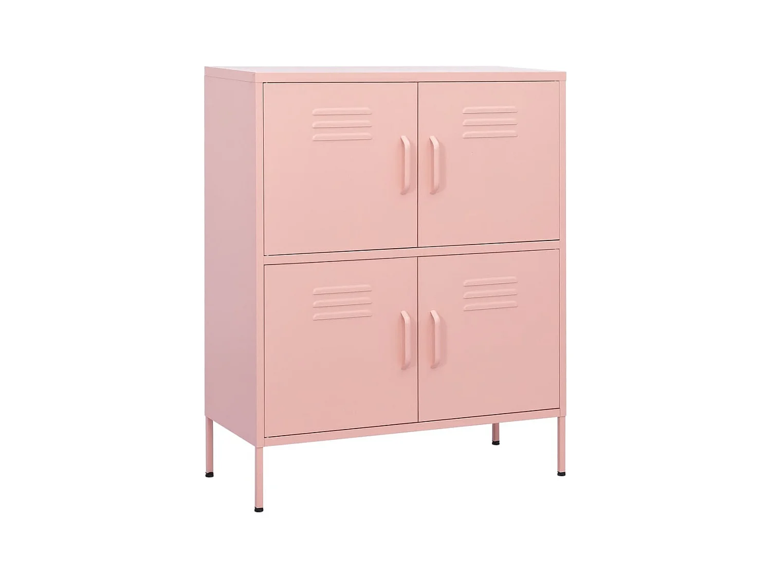 Armoire de rangement Rose 80x35x101,5 Acier