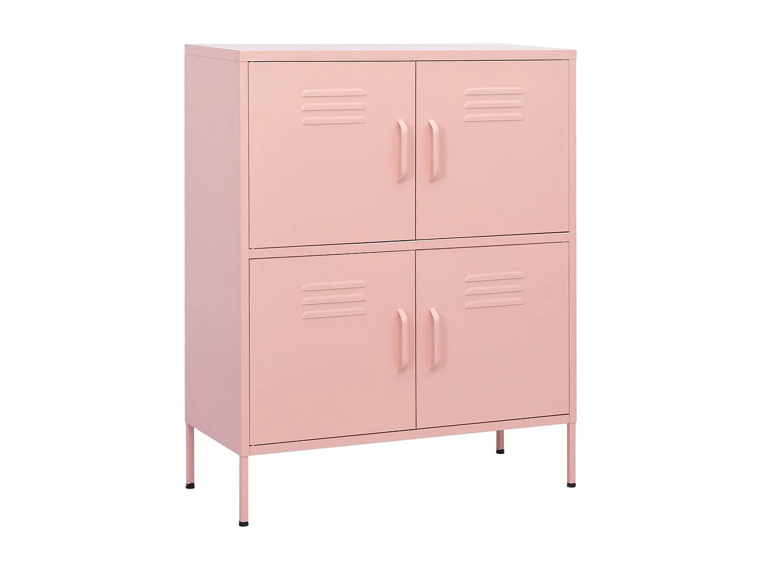 Armoire de rangement Rose 80x35x101,5 Acier