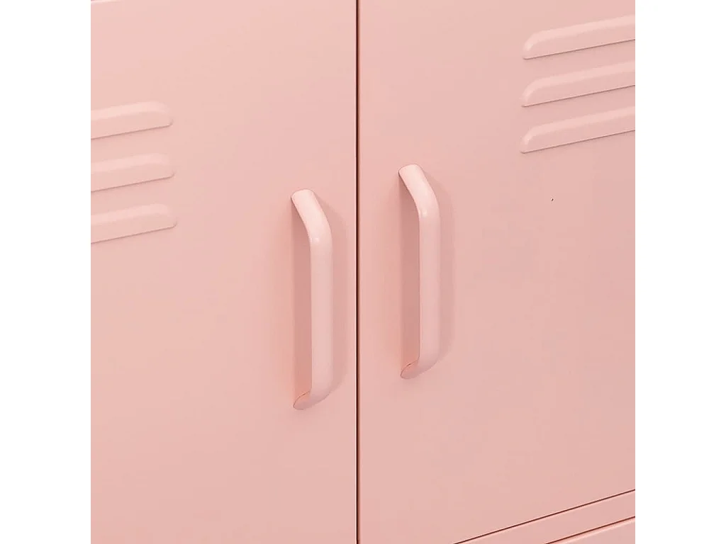 Armoire de rangement Rose 80x35x101,5 Acier