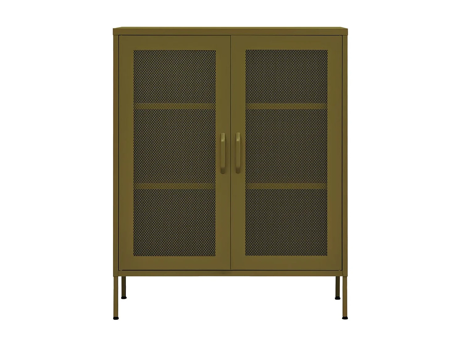 Armoire de rangement Vert olive 80x35x101,5 Acier 2