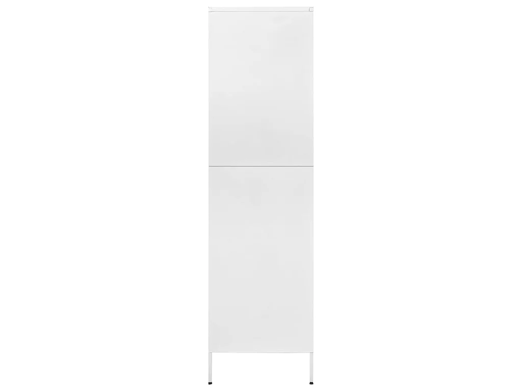 Garde-robe Blanc 90x50x180 Acier