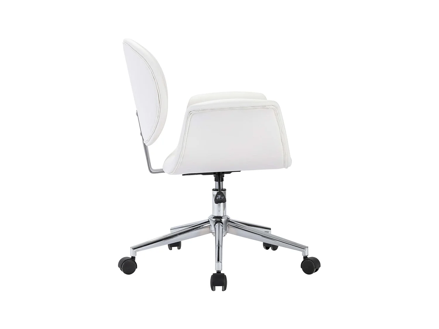 Chaise pivotante de bureau Blanc Similicuir 2