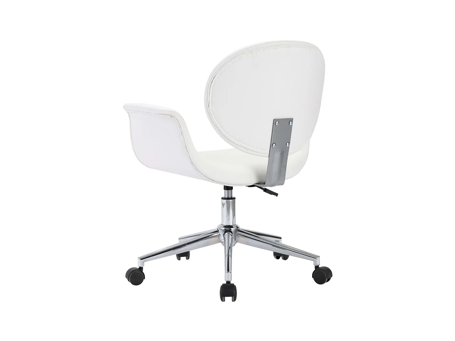 Chaise pivotante de bureau Blanc Similicuir 2