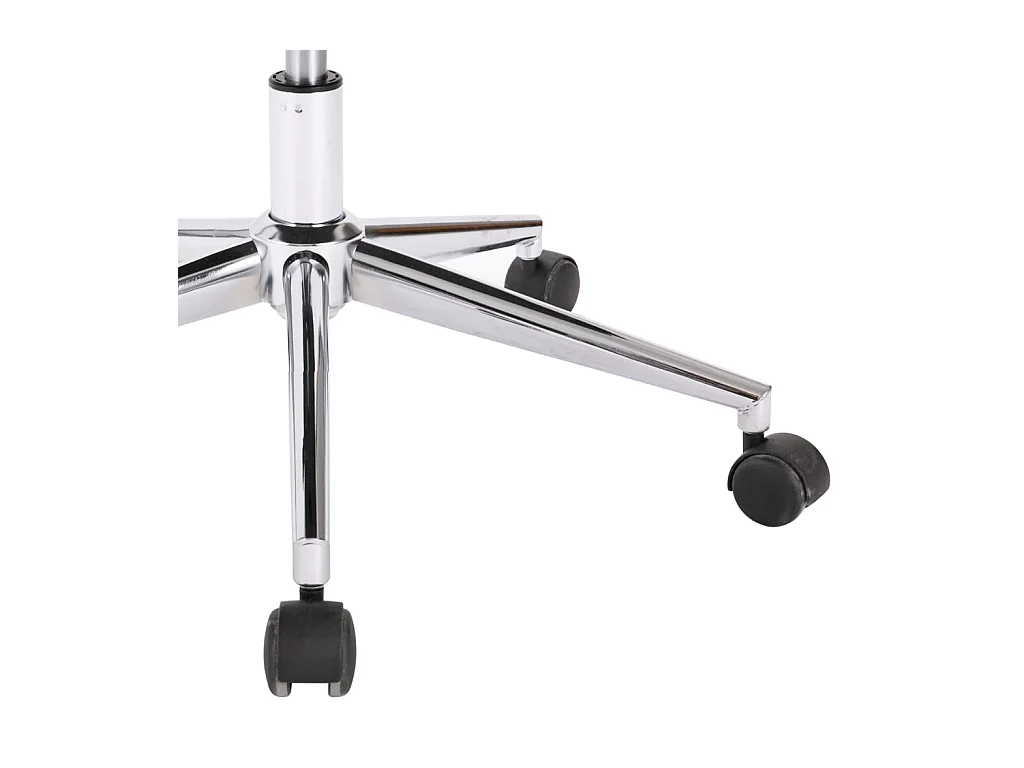 Chaise pivotante de bureau Blanc Similicuir 2