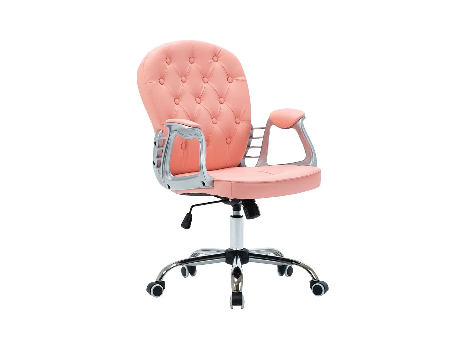 Chaise de bureau pivotante Rose Similicuir