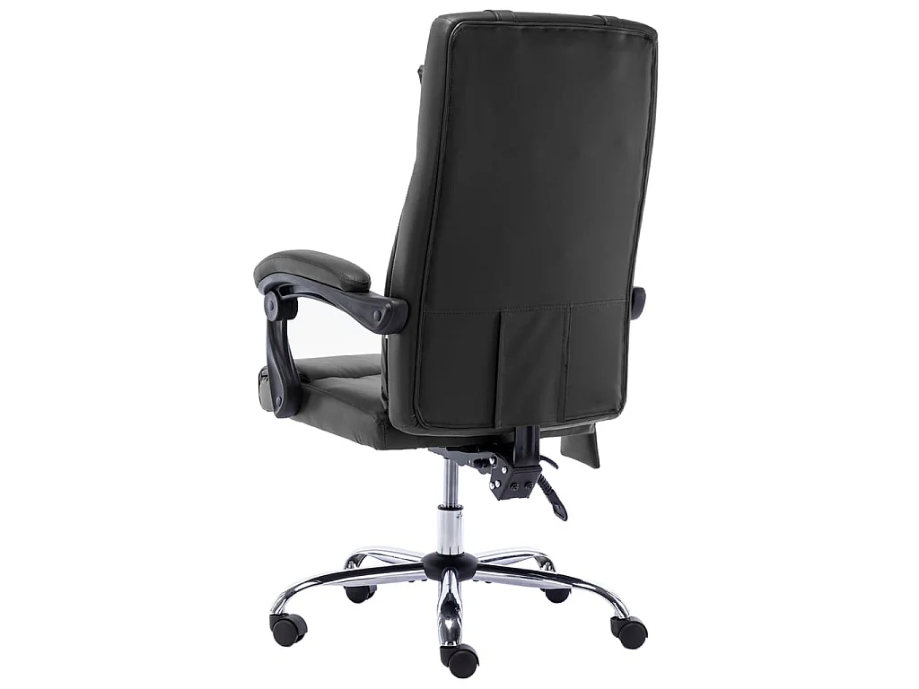 Chaise de bureau de massage Noir Similicuir 3