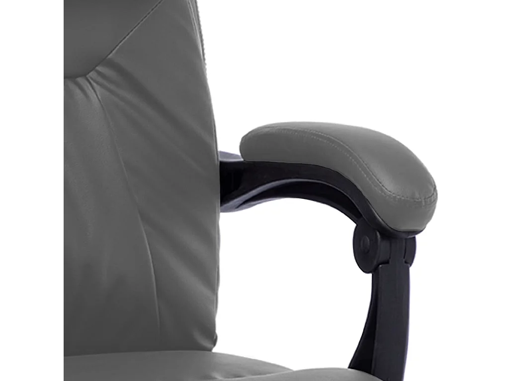 Chaise de bureau de massage Anthracite Similicuir