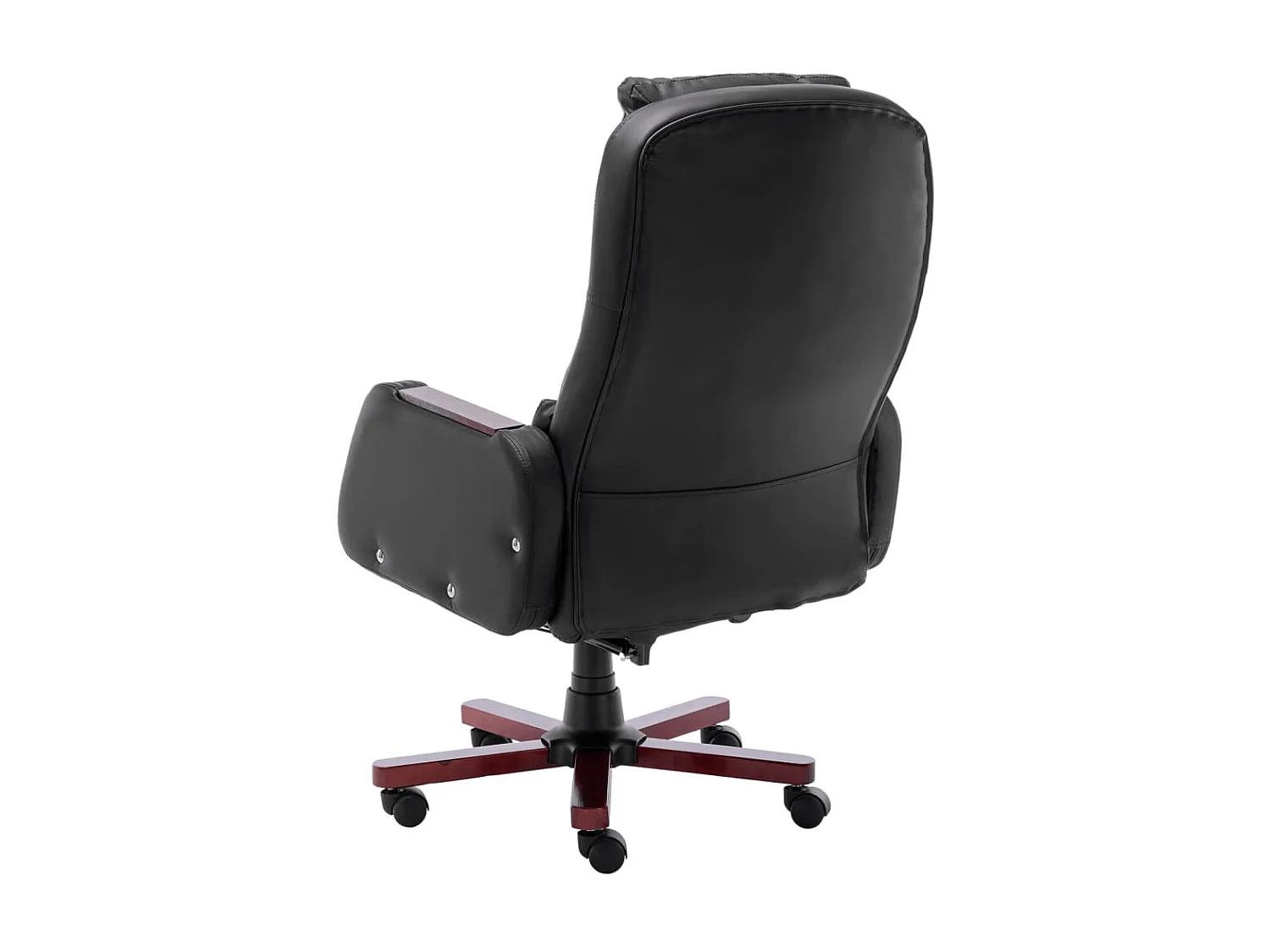 Chaise de bureau de massage Noir Similicuir 4
