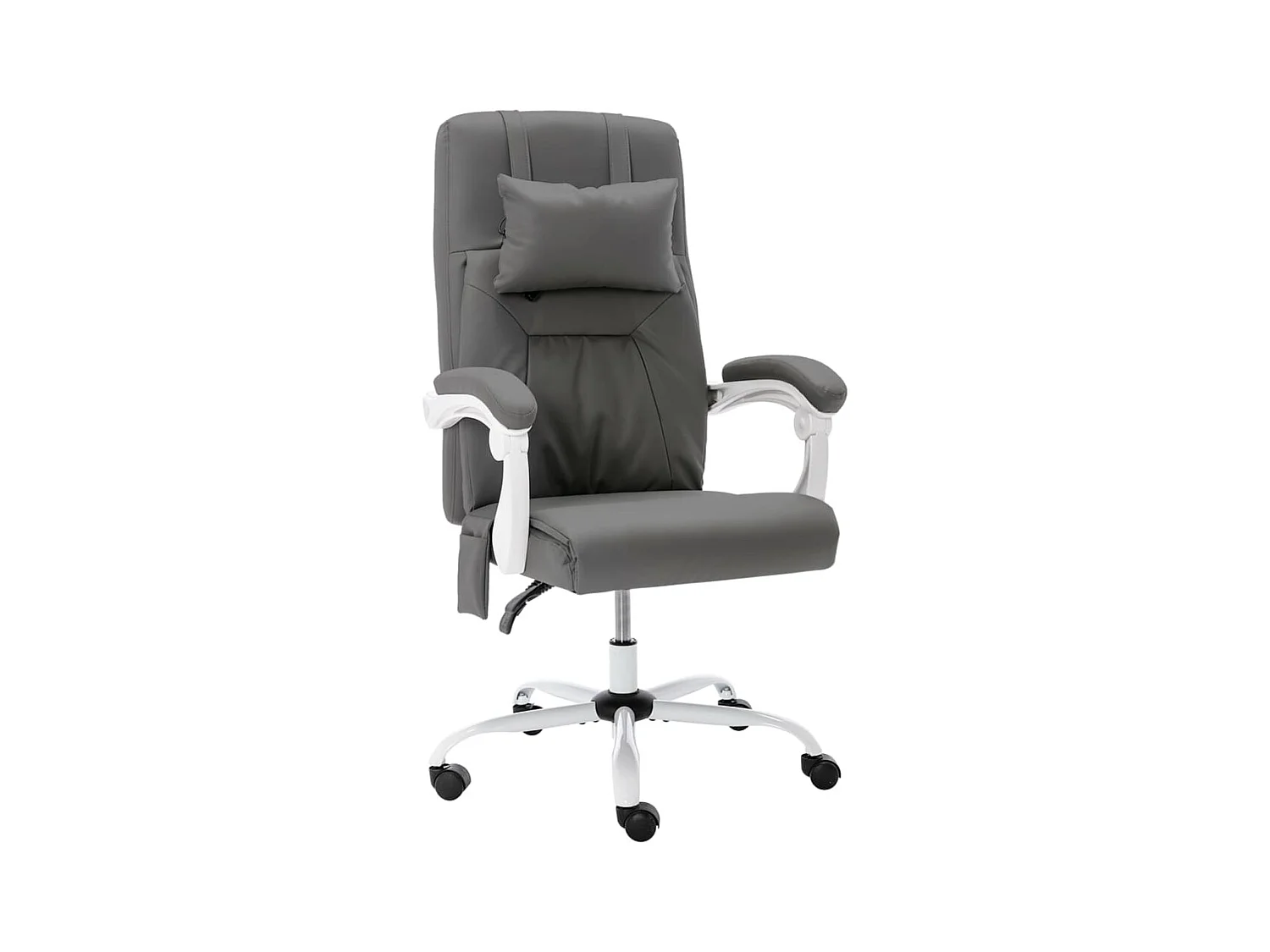 Chaise de bureau de massage Gris Similicuir