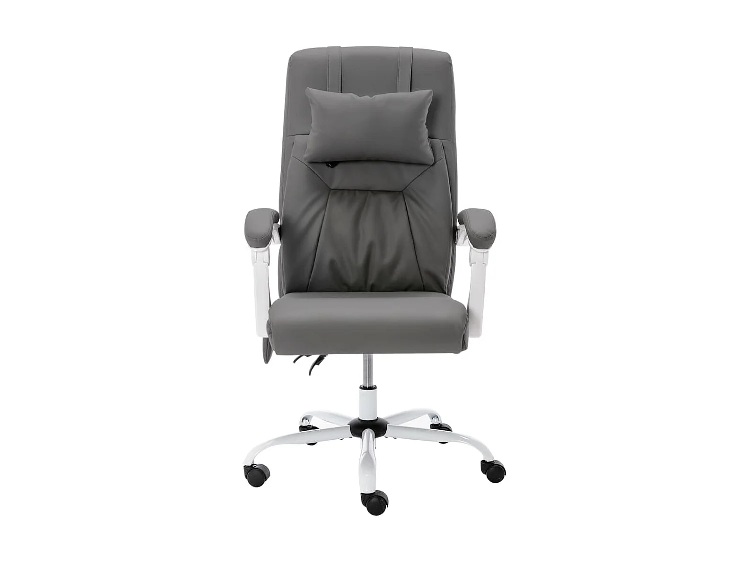 Chaise de bureau de massage Gris Similicuir
