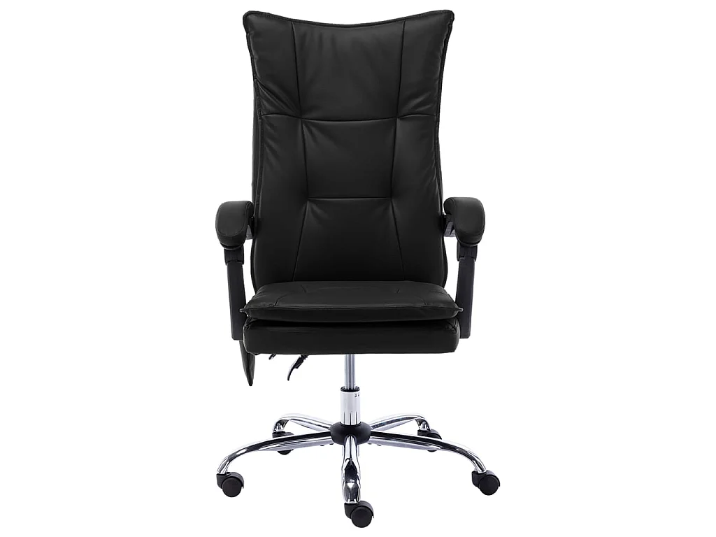 Chaise de bureau de massage Noir Similicuir 5
