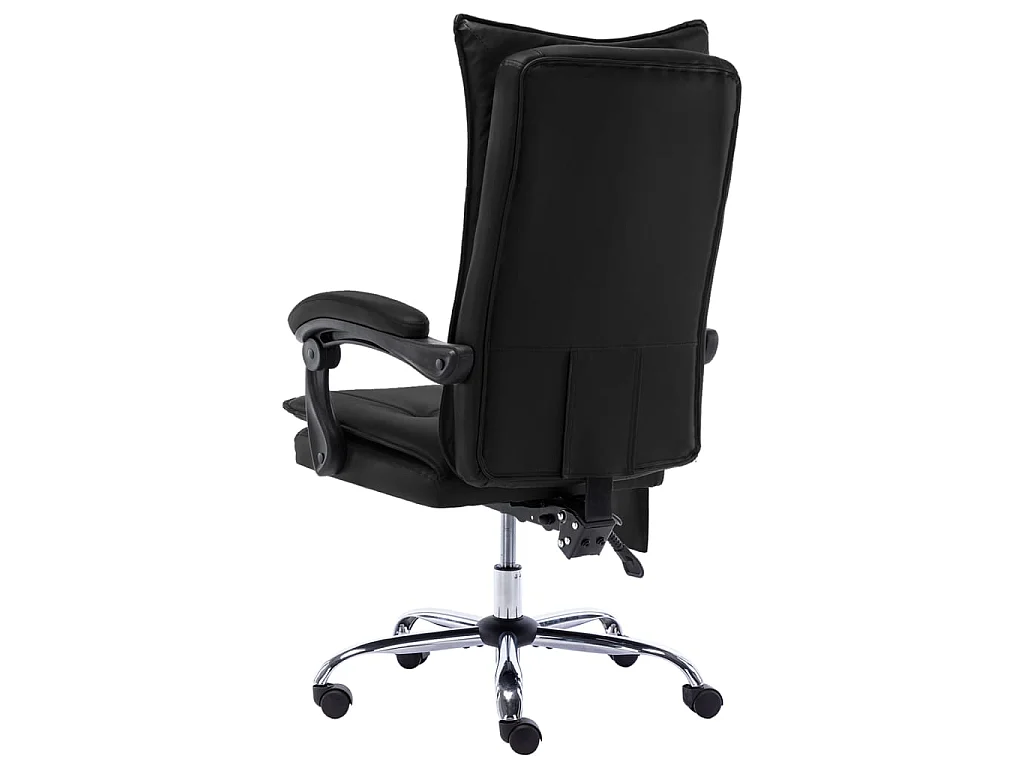 Chaise de bureau de massage Noir Similicuir 5