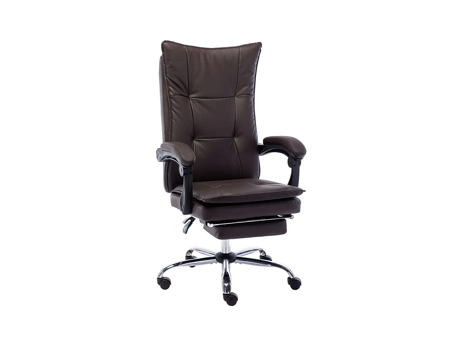 Chaise de bureau Marron Similicuir 7