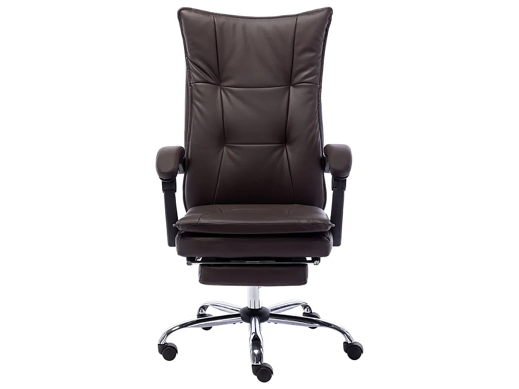 Chaise de bureau Marron Similicuir 7