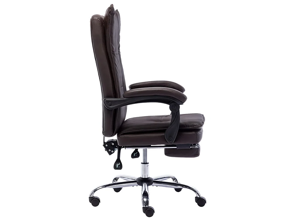 Chaise de bureau Marron Similicuir 7