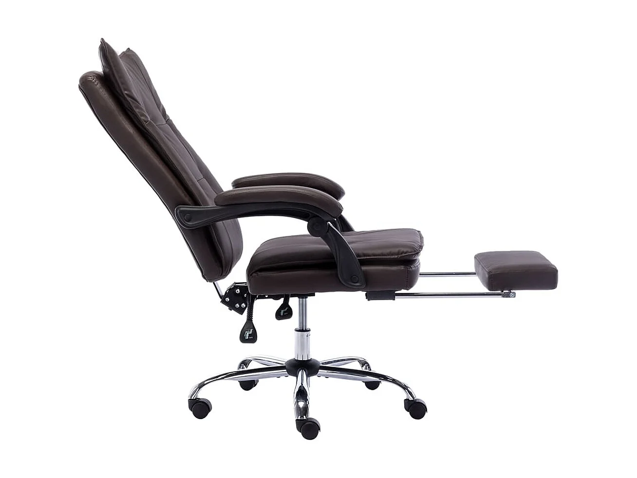 Chaise de bureau Marron Similicuir 7