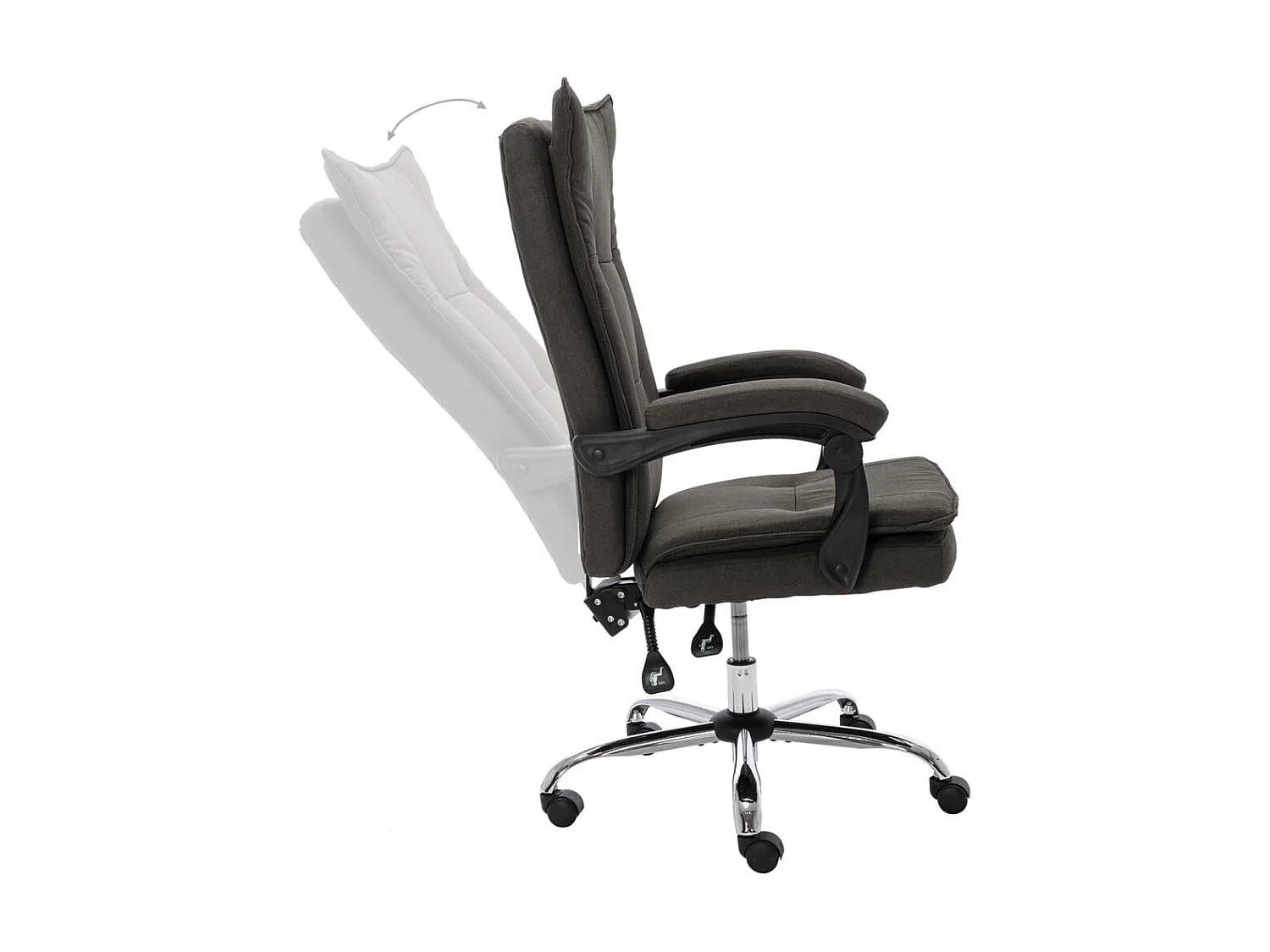 Chaise de bureau Gris Tissu