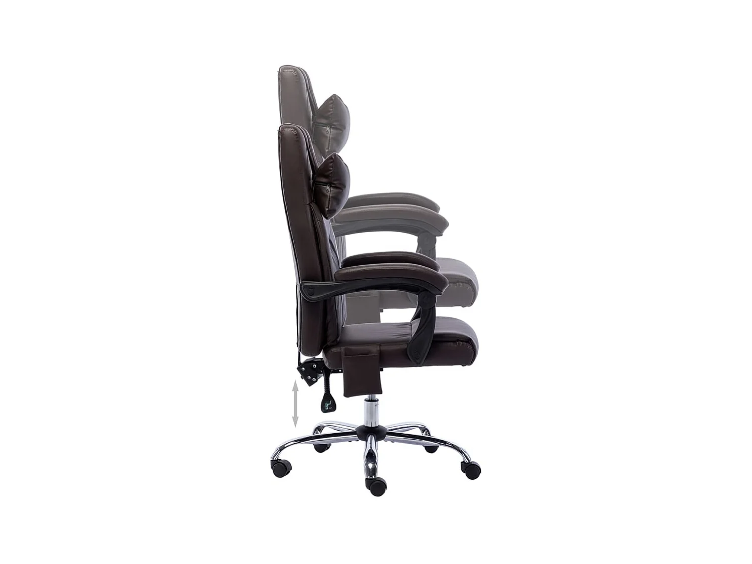 Chaise de bureau de massage Marron Similicuir