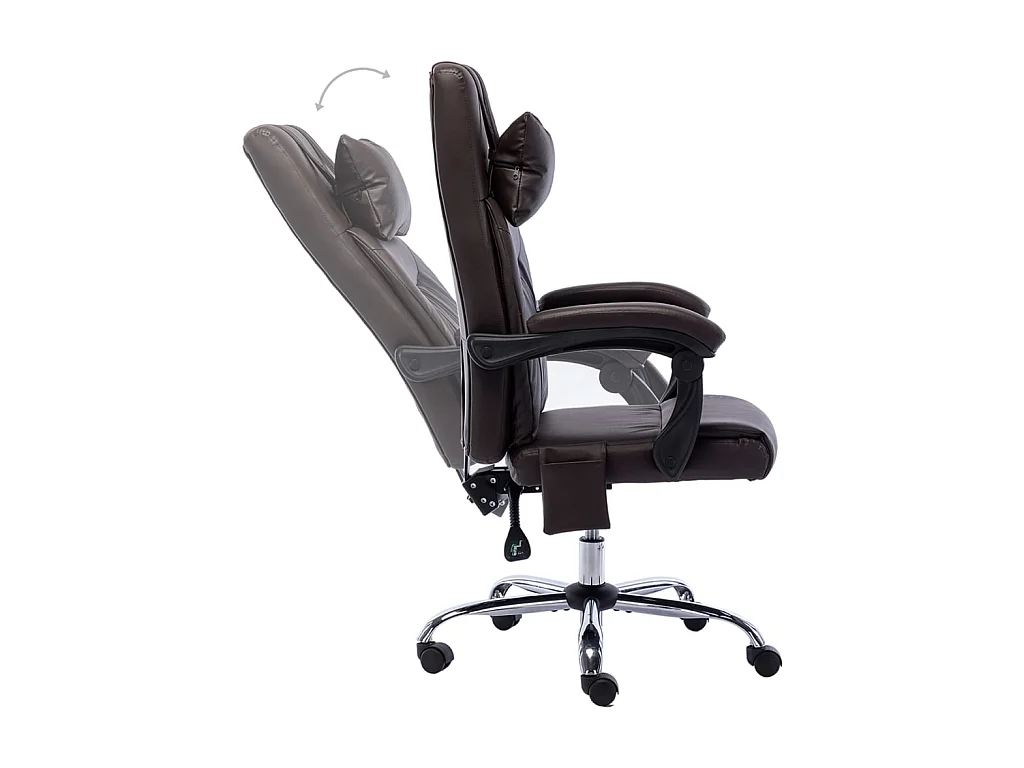 Chaise de bureau de massage Marron Similicuir