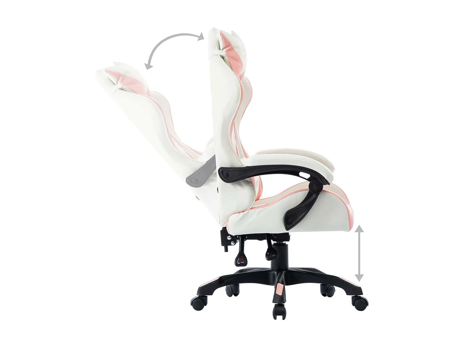 Fauteuil de jeux vidéo Rose Similicuir