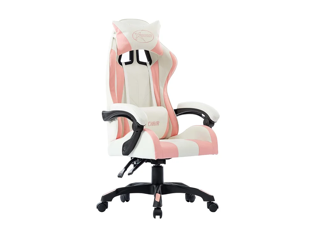 Fauteuil de jeux vidéo Rose Similicuir