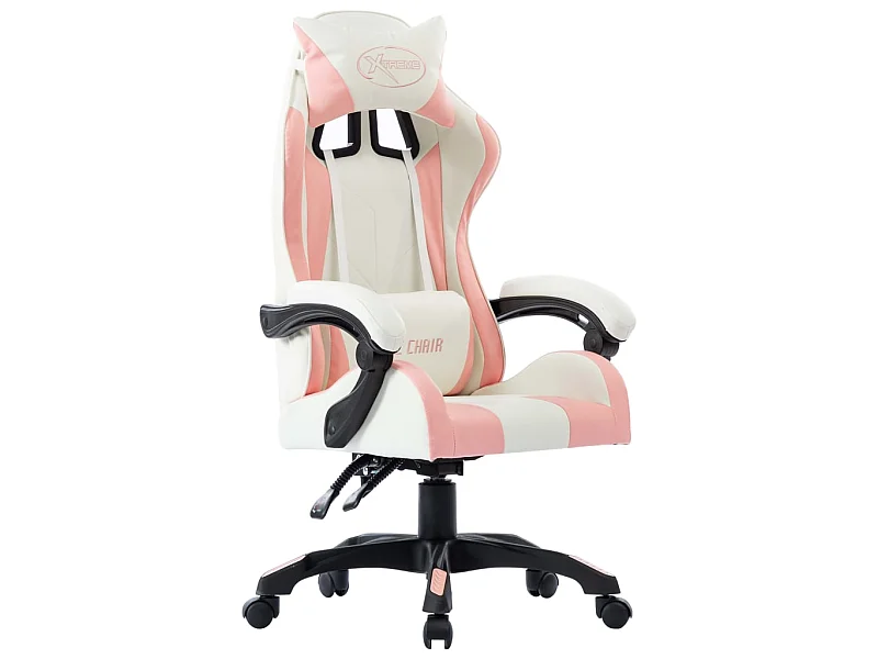 Fauteuil de jeux vidéo Rose Similicuir