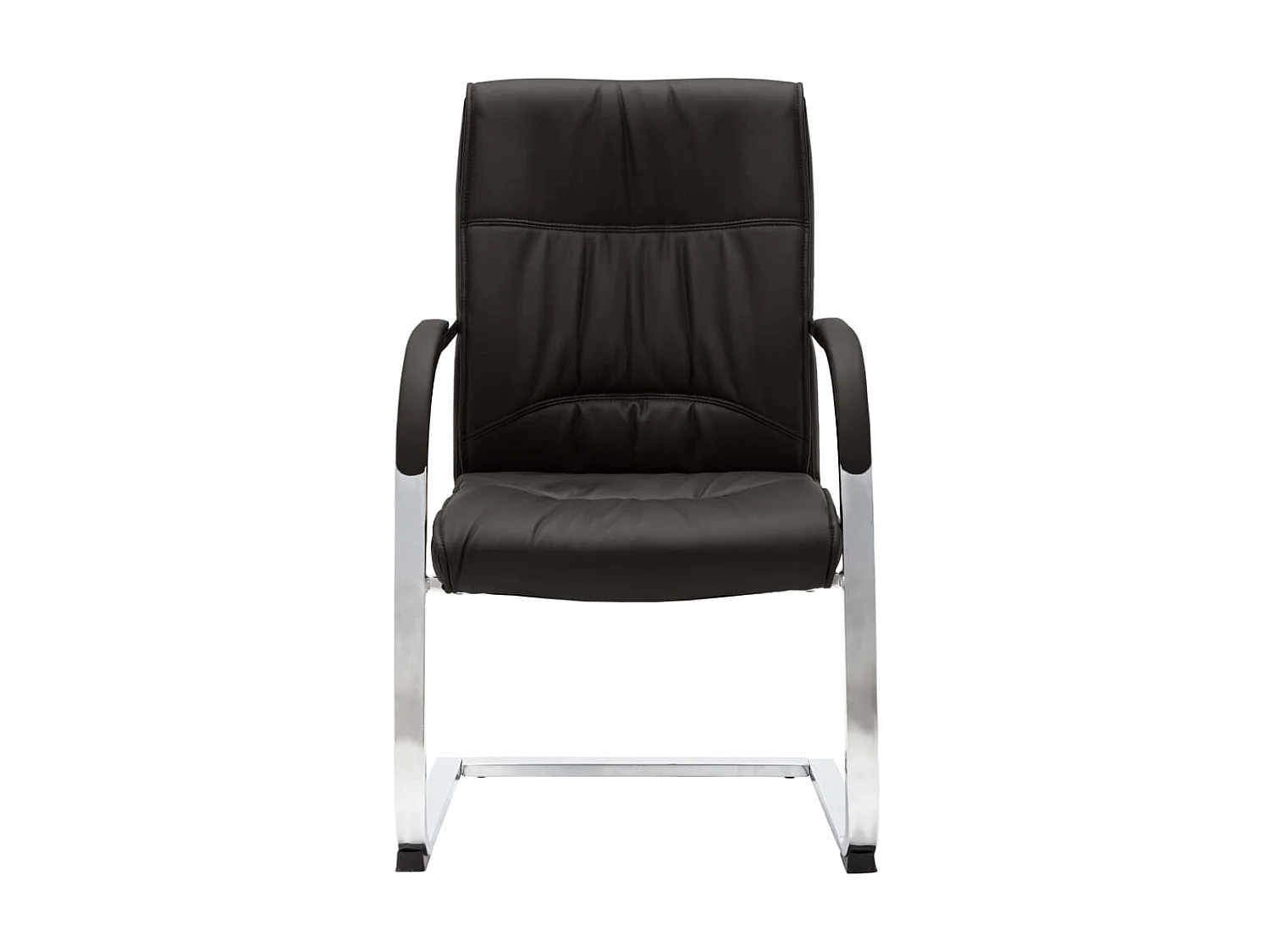 Chaise de bureau cantilever Noir Similicuir