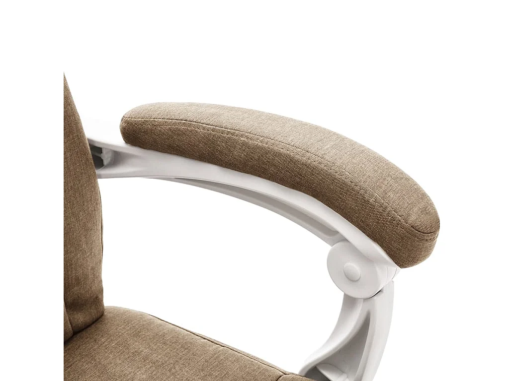 Chaise de bureau de massage Taupe Tissu 3