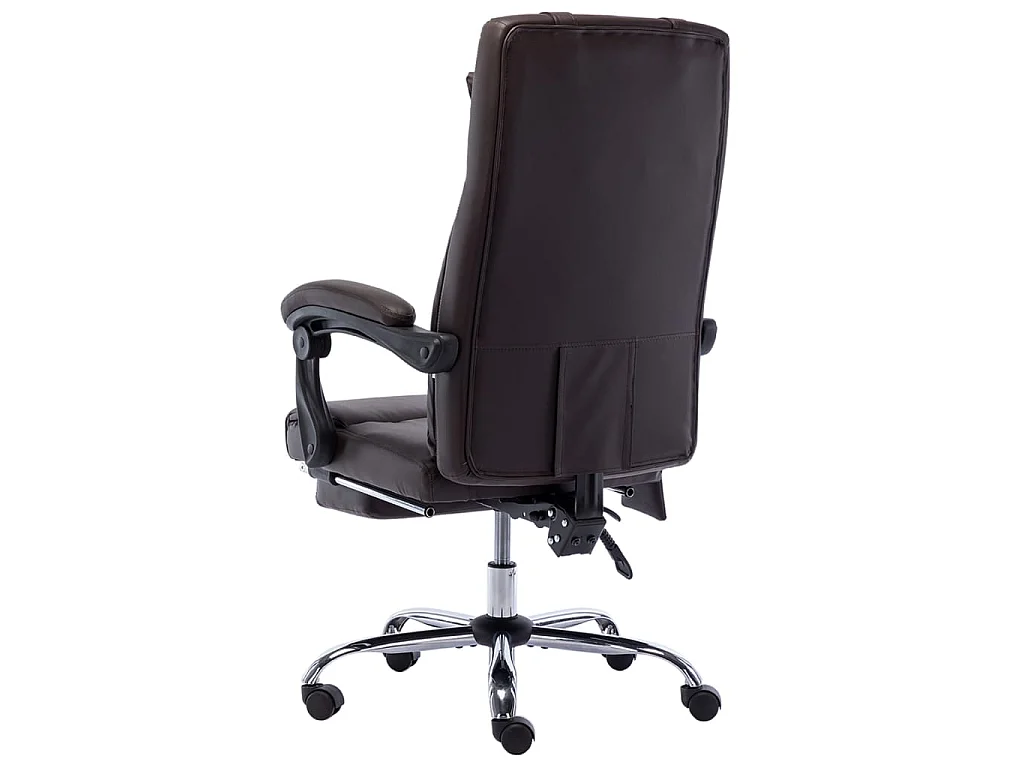 Massage kantoorstoel kunstleer bruin