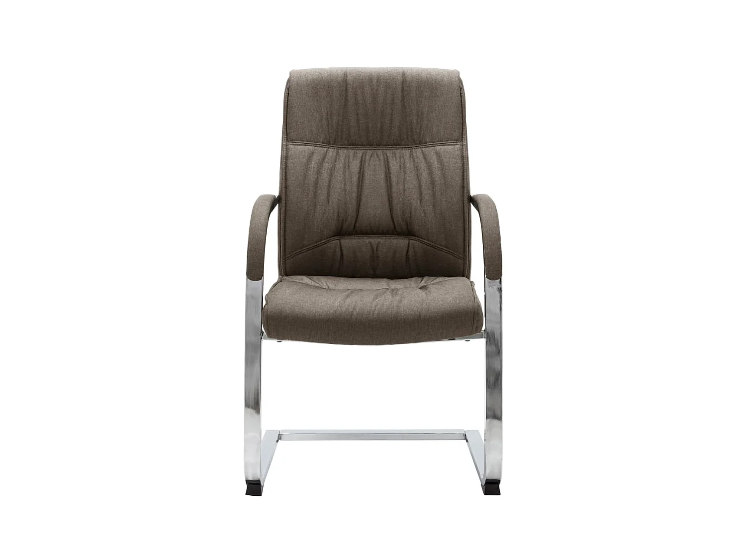 Chaise de bureau cantilever Taupe Tissu