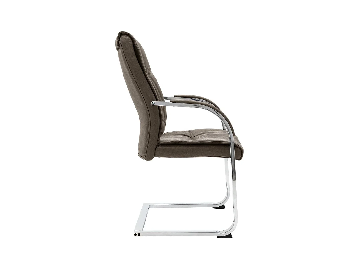 Chaise de bureau cantilever Taupe Tissu