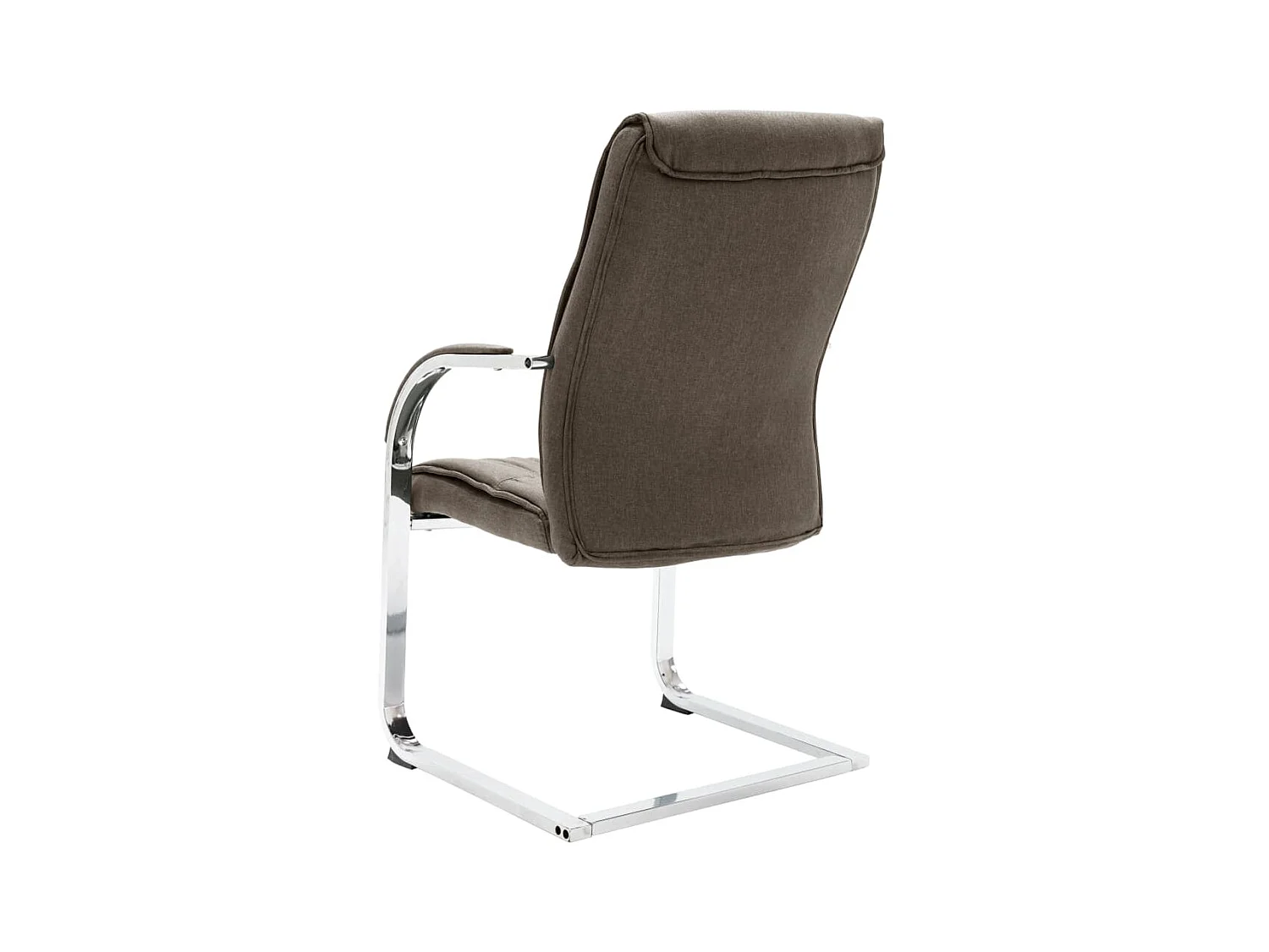 Chaise de bureau cantilever Taupe Tissu