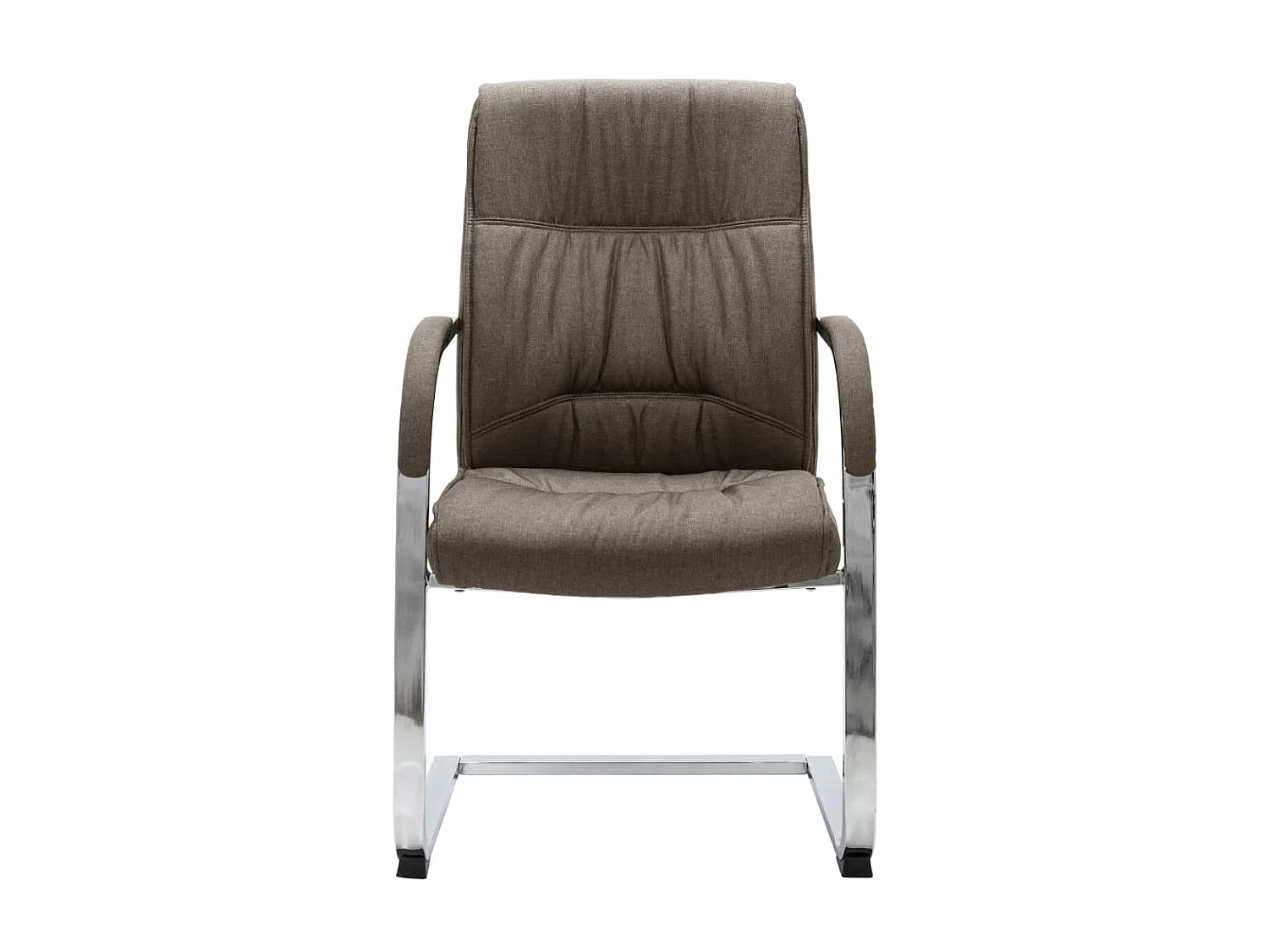 Chaise de bureau cantilever Taupe Tissu