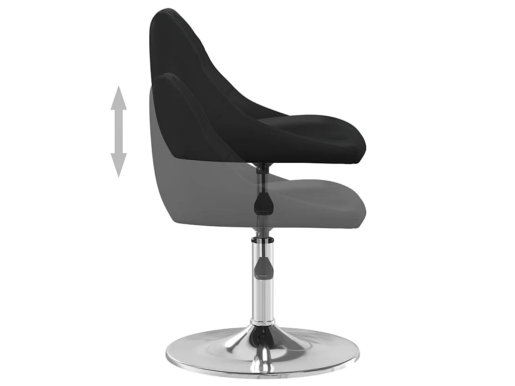 Chaise de bureau Noir Similicuir 5