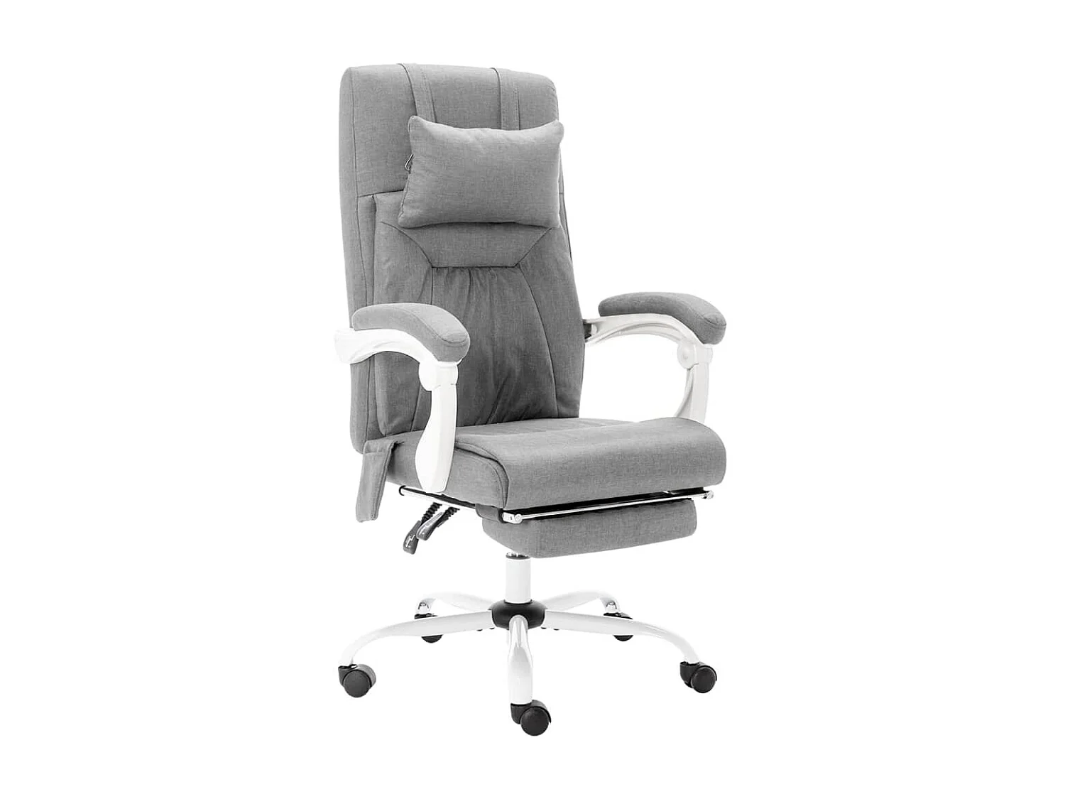 Chaise de bureau de massage Gris Tissu 2
