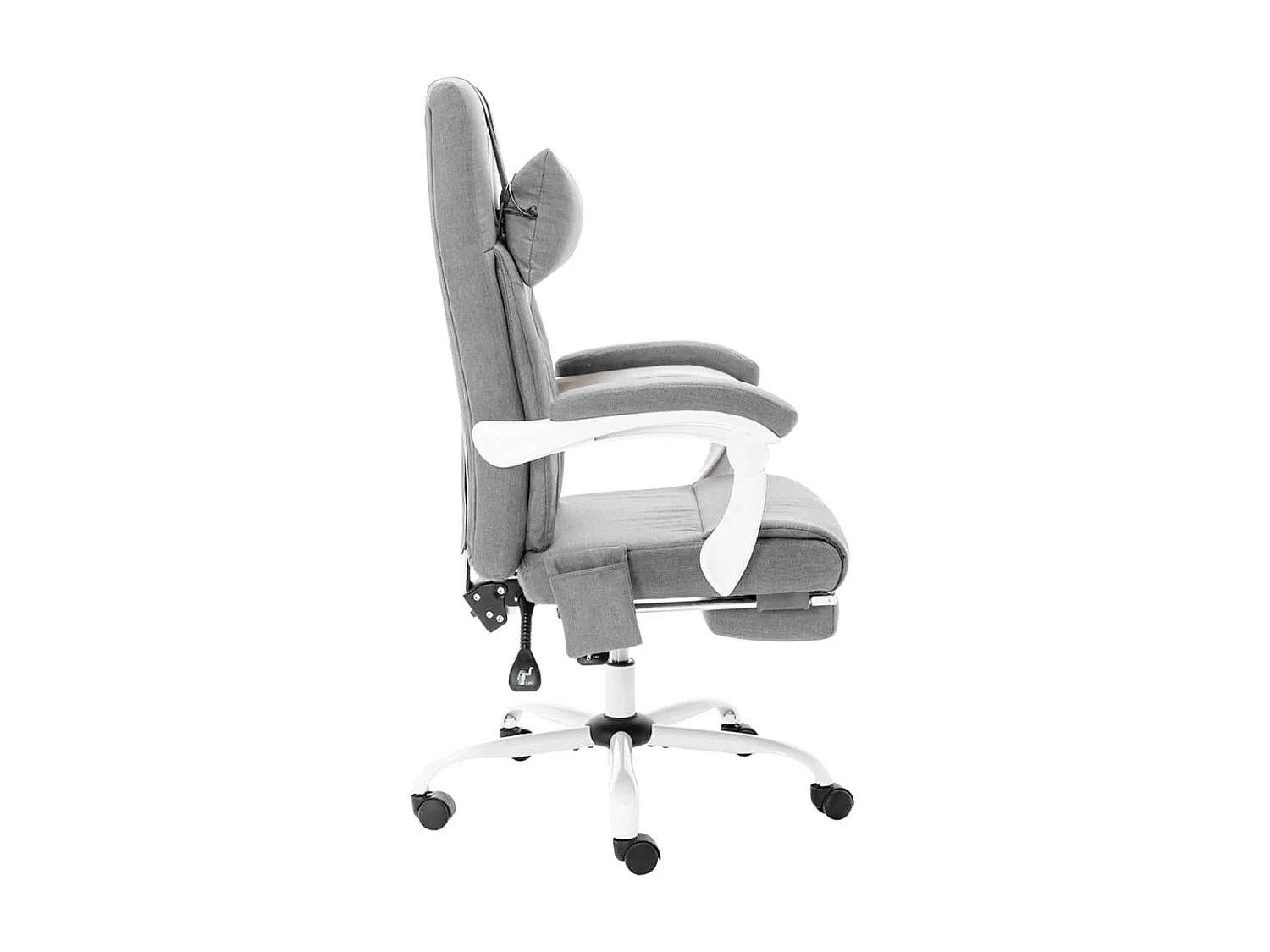 Chaise de bureau de massage Gris Tissu 2
