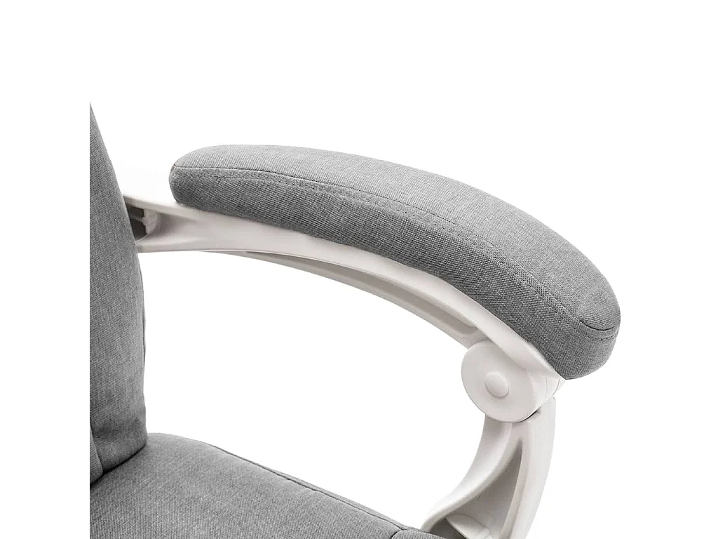 Chaise de bureau de massage Gris Tissu 2