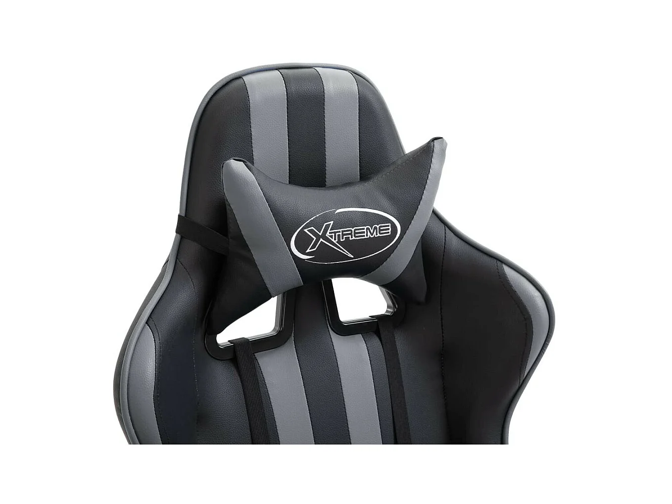 Fauteuil jeux video Xtreme simili cuir noir et gris