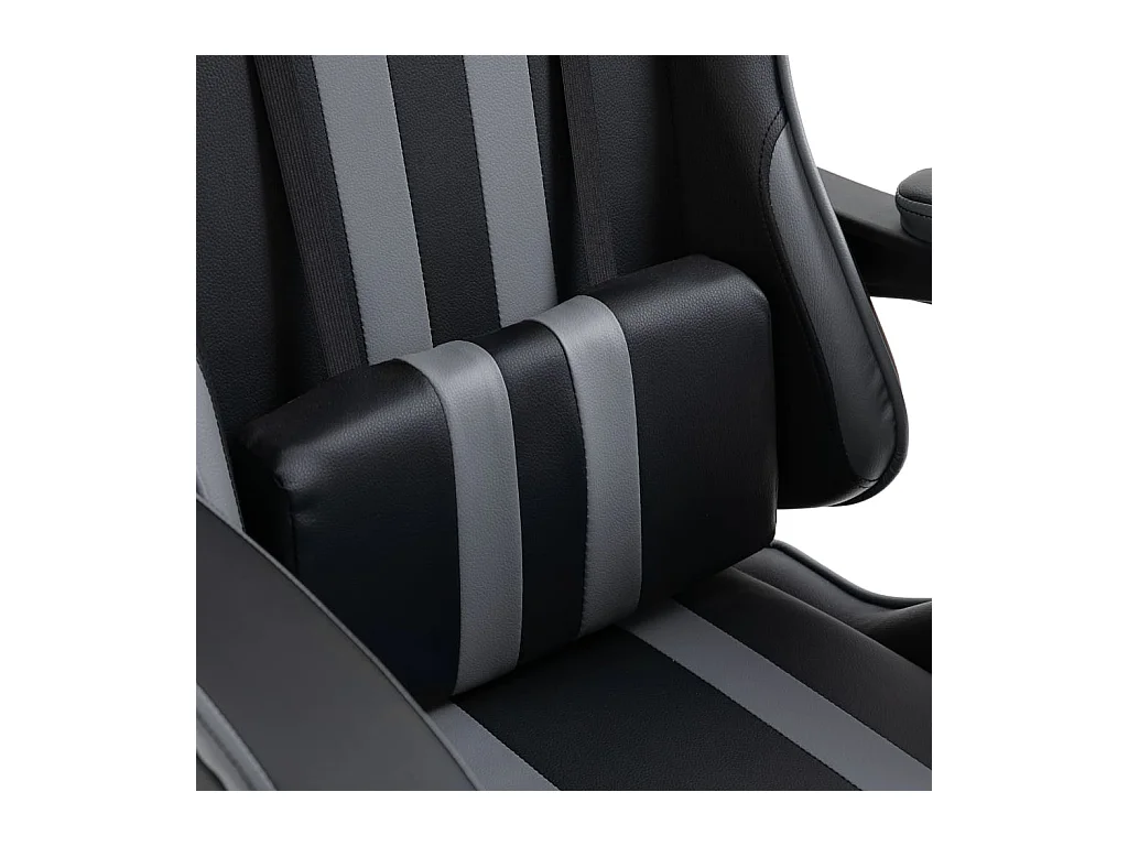 Fauteuil jeux video Xtreme simili cuir noir et gris