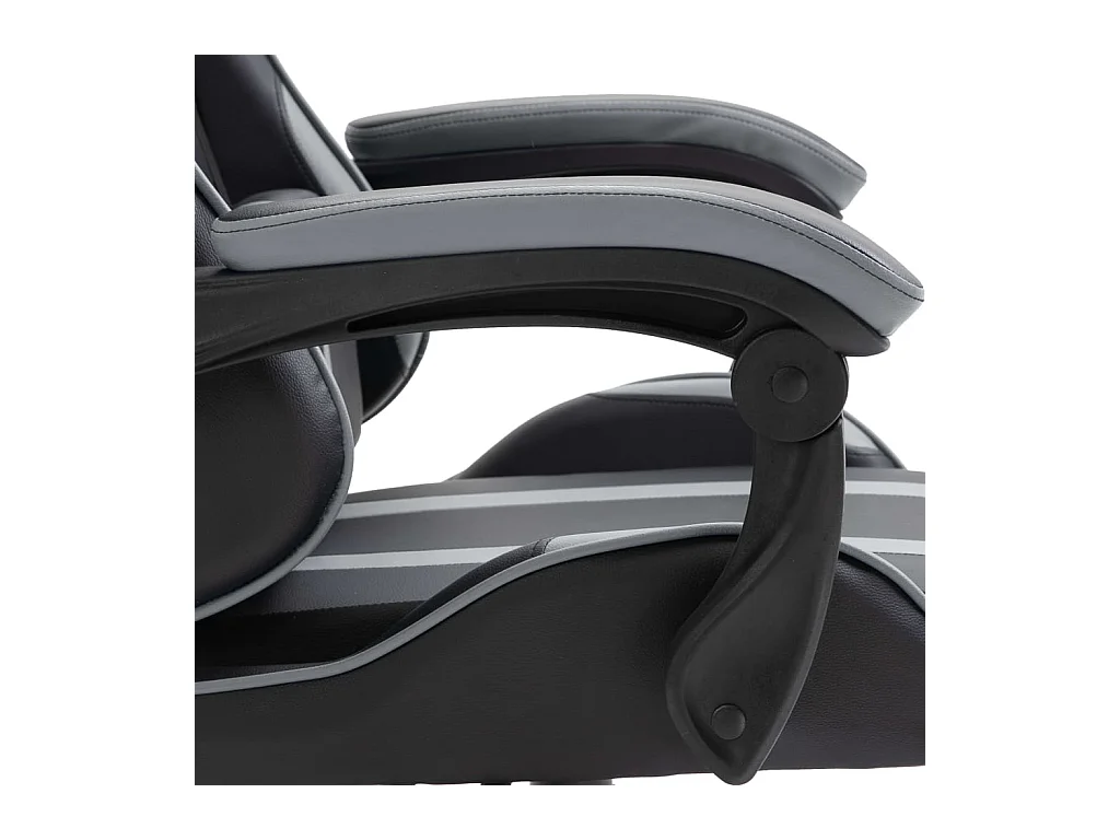 Fauteuil jeux video Xtreme simili cuir noir et gris