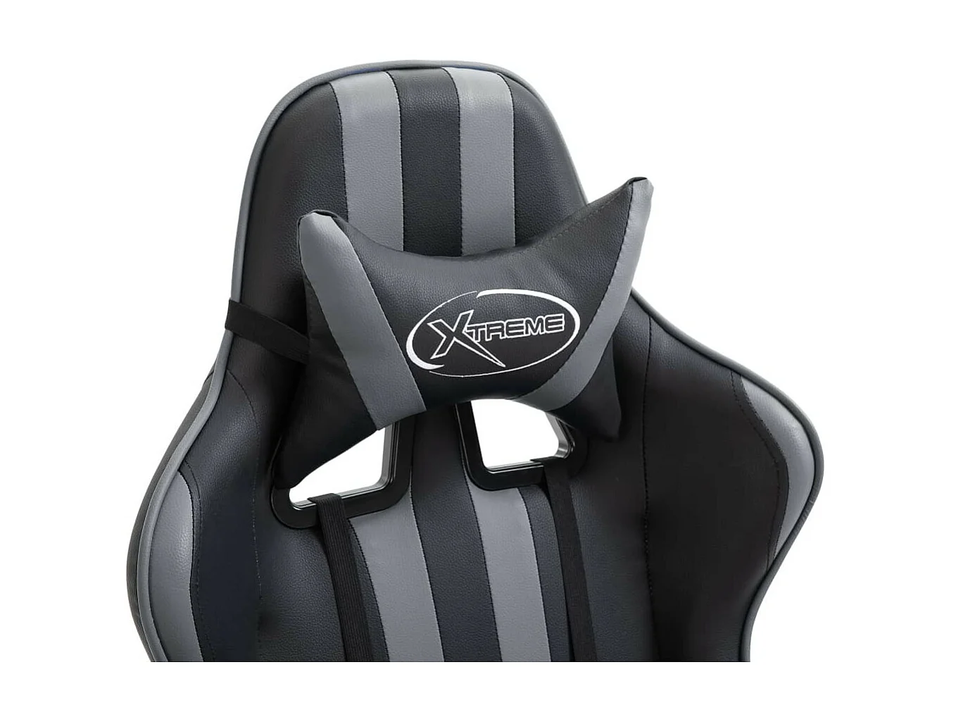 Fauteuil jeux video Xtreme simili cuir noir et gris
