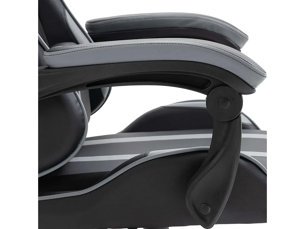 Fauteuil jeux video Xtreme simili cuir noir et gris