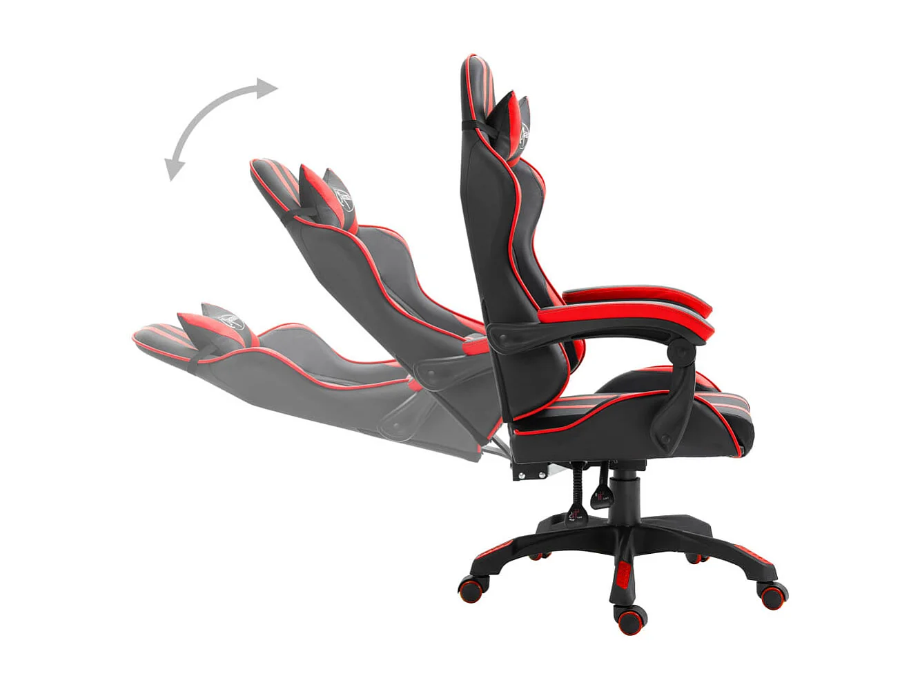 Fauteuil jeux video Xtreme simili cuir noir et rouge