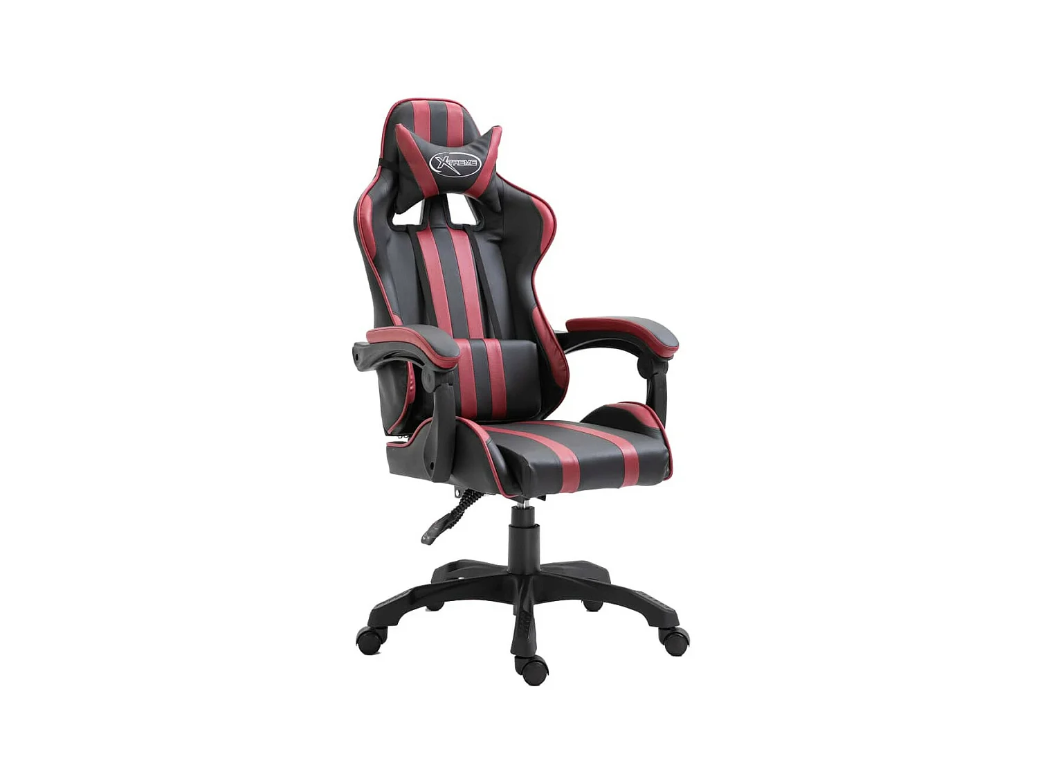 Fauteuil jeux video Xtreme simili cuir noir et bordeaux