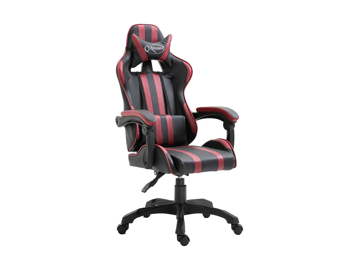 Fauteuil jeux video Xtreme simili cuir noir et bordeaux