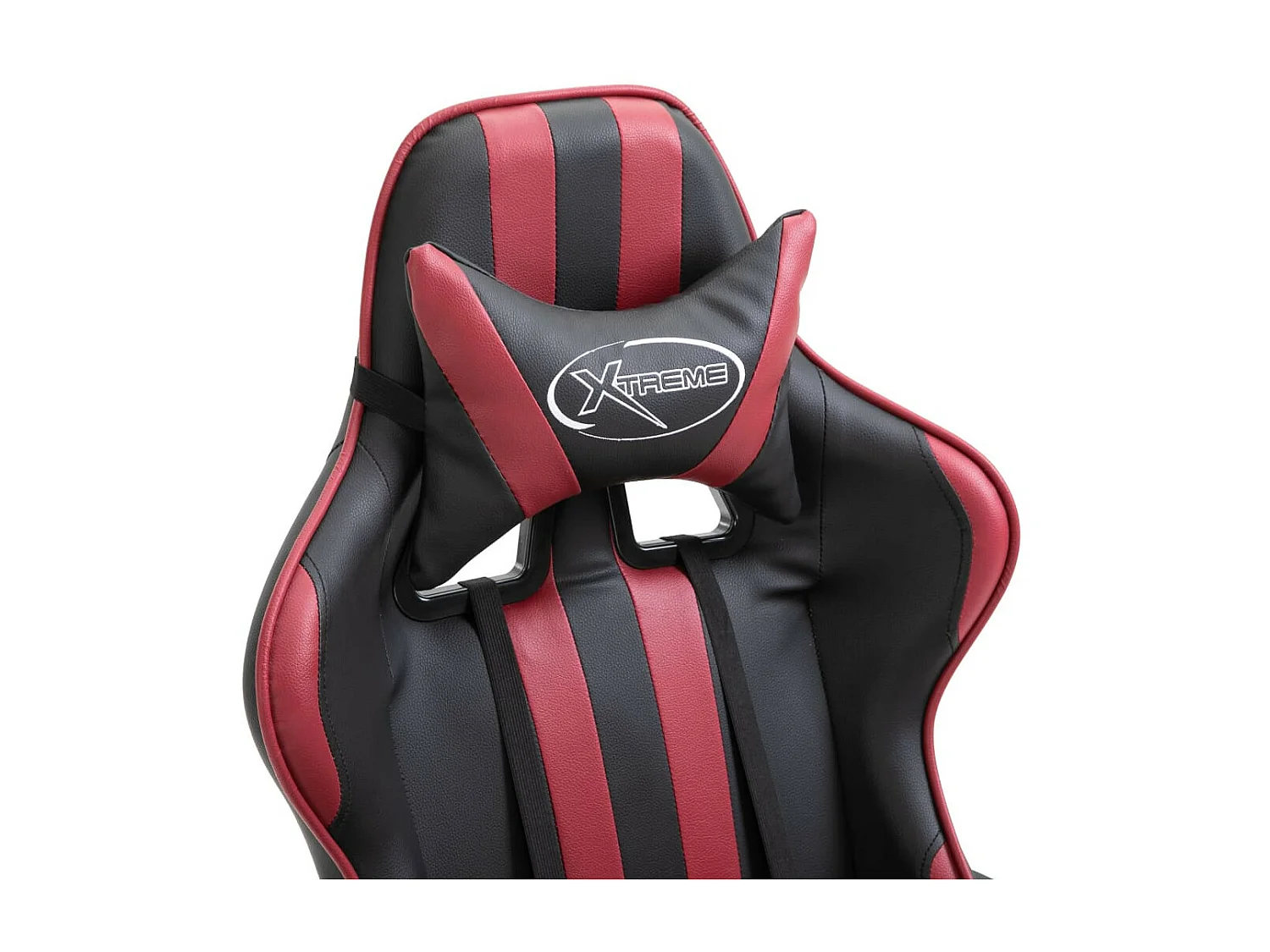 Fauteuil jeux video Xtreme simili cuir noir et bordeaux