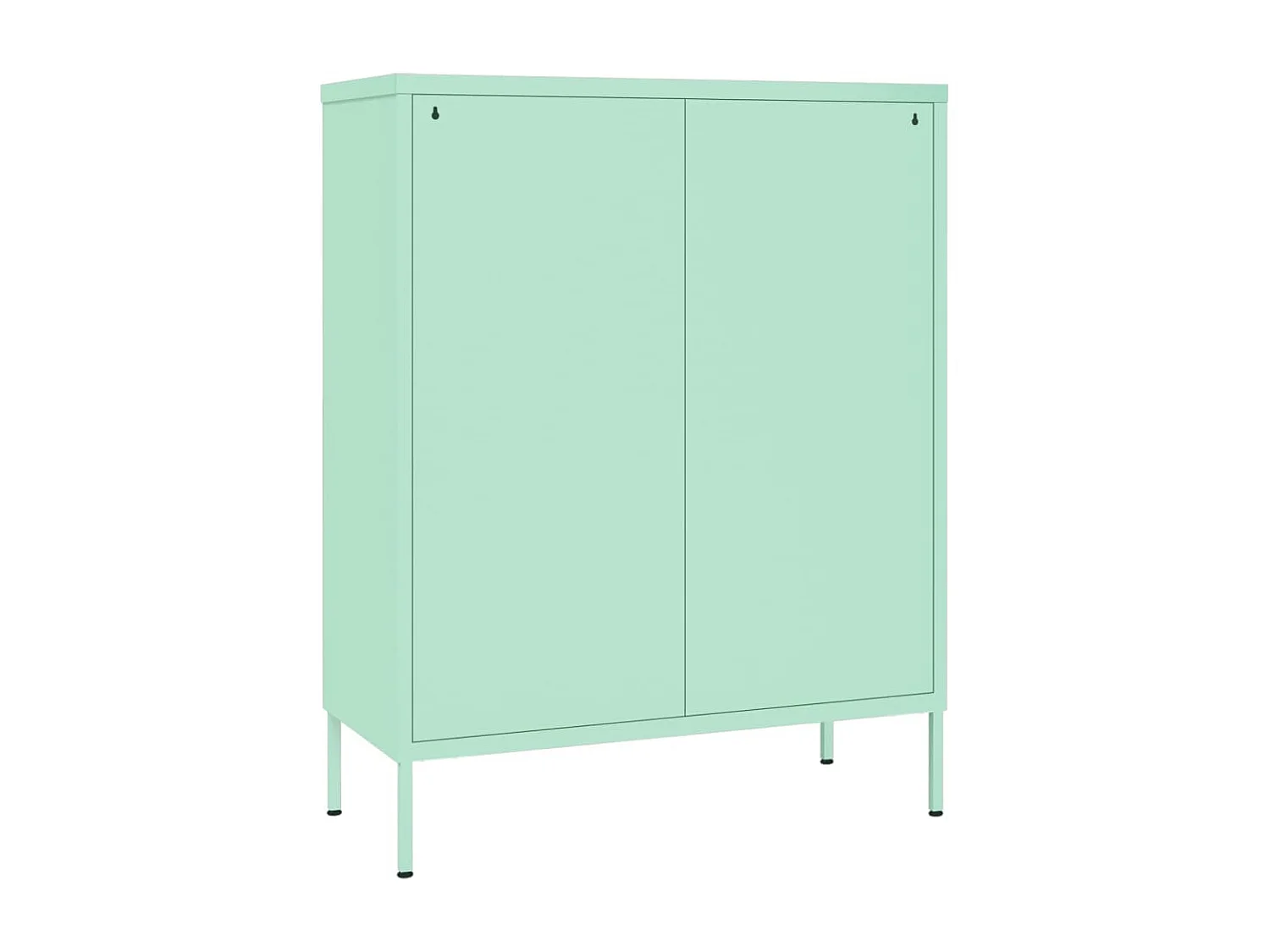 Armoire à tiroirs Vert menthe 80x35x101,5 Acier